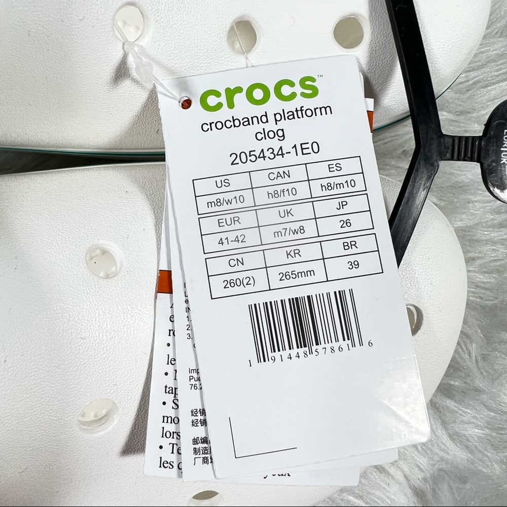 NEW CROCS Crockband Platform Clogs Shoes - Picture 7 of 10